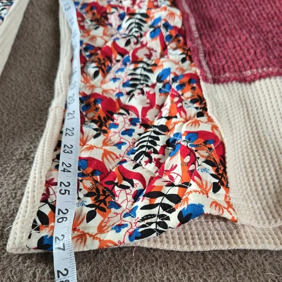 Pxxx NWT POL Designed In Pants Relaxed Thermal Quilted Floral Wide Leg Sm Md Lg - Picture 9 of 13